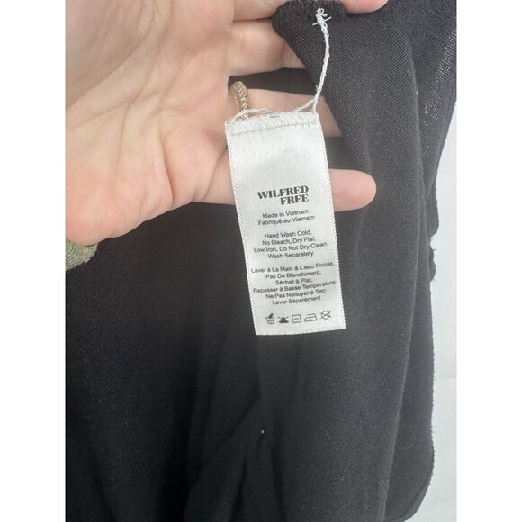 Wilfred Free Trapeze Dress Women Medium Black Minimalist Witchy Gothic Classic - Picture 4 of 8